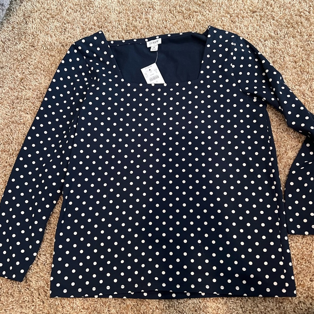 Jcrew Square Neck long sleeve top